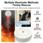 Inteligentny czujnik dymu Zigbee, ochrona domu i powiadomienia w telefonie